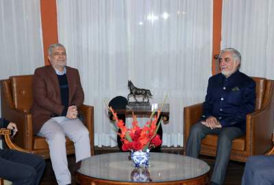 دیدار داکتر عبدالله عبدالله با حسن کاظمی قمی، در کابل/ حسن همجواری اولویت هردو کشور است