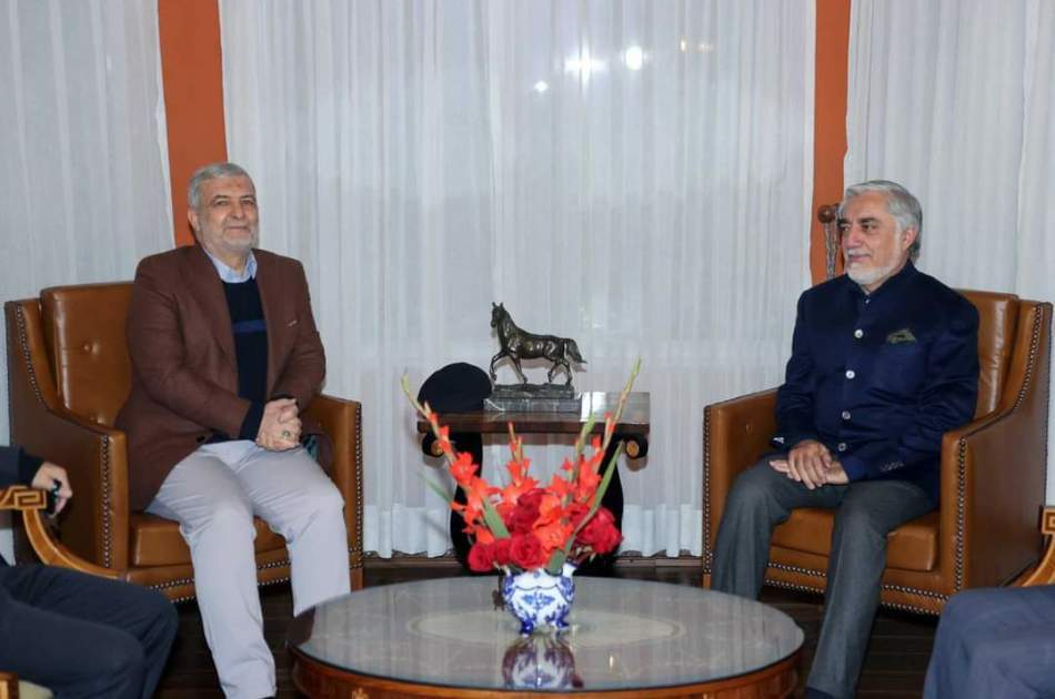 Dr. Abdullah Abdullah met with Hassan Kazemi Qomi in Kabul