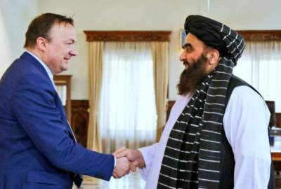 زيارة امیر خان متقي مع القائم بالاعمال سفارة النرويجية؛ بیكر: نحن مستعدون لعلاقات طويلة الأمد مع أفغانستان