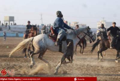 گزارش تصویری/ مسابقات بُزکشی در مزارشریف  