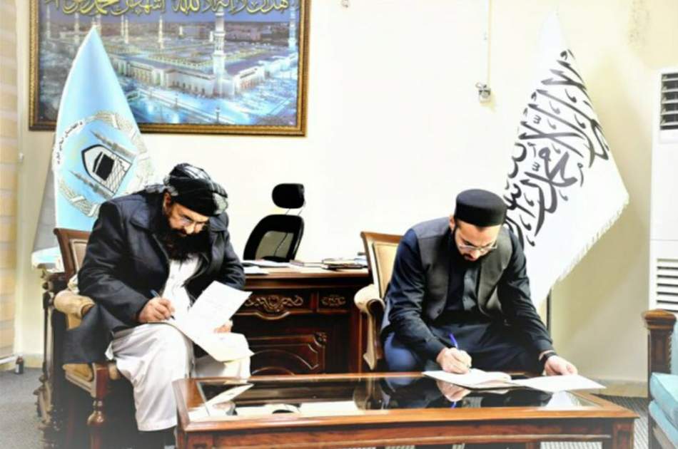 امضای تفاهم‌نامه اعمار مساجد و حفر چاه‌ میان وزارت حج و اوقاف و یک موسسه ترکی