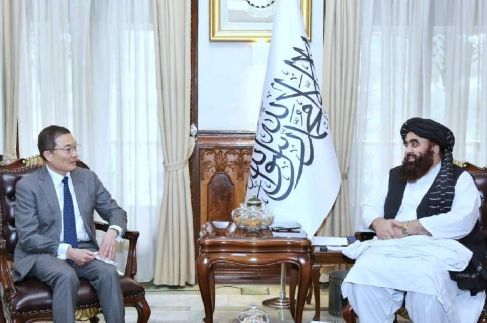Muttaqi Meets Japan Ambassador in Kabul