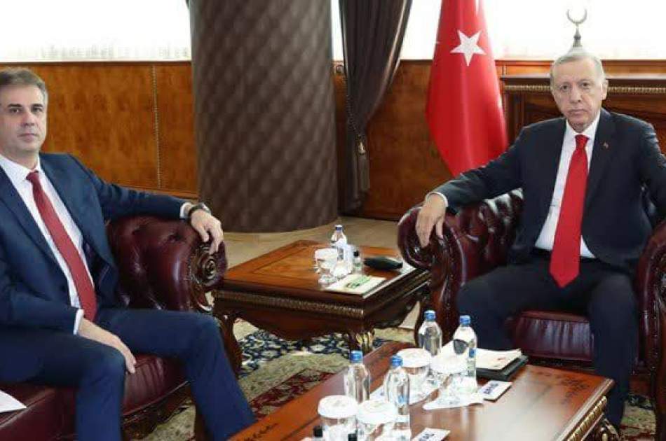 دیدار اردوغان با وزیر خارجه اسرائیل در ترکیه