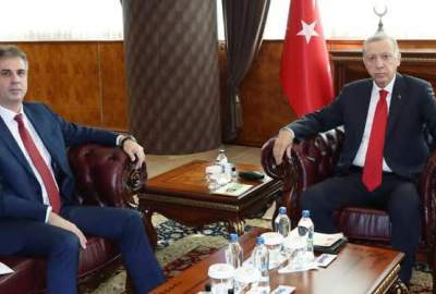 دیدار اردوغان با وزیر خارجه اسرائیل در ترکیه