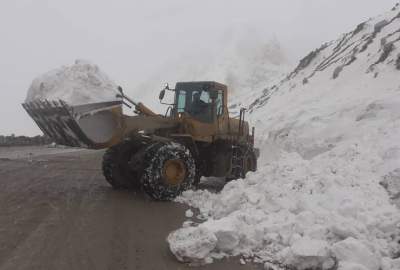 مسیر چهار ولسوالی در بدخشان به دلیل برف‌باری مسدود شد