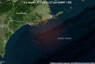 Magnitude 6.1 quake shakes Japan