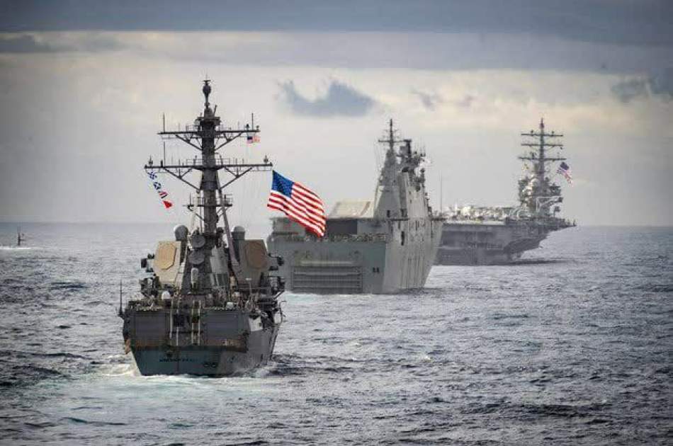 The start of the joint US naval exercise with 50 countries in the southern waters of Iran
