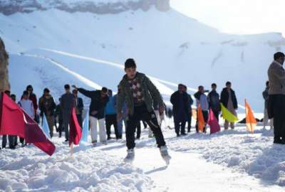 دور پنجم نمایشات ورزش‌های زمستانی در بامیان برگزار شد