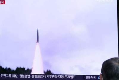 Conducting the third missile test of North Korea in recent week