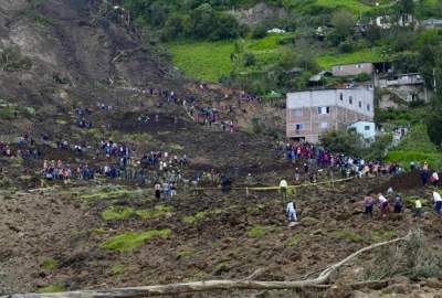 Landslide in Ecuador; 60 people were killed and wounded