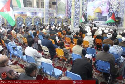 تصاویر/ تجلیل از روز جهانی قدس از سوی شورای علمای شیعه هرات