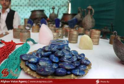گزارش تصویری/ برگزاری نمایشگاه «صنعتی و تولیدی بلخ» در صحن روضه شریف  
