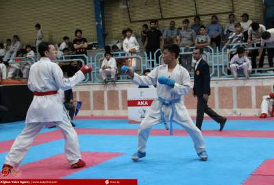 دومین دوره مسابقات قهرمانی کاراته مهاجرین افغانستانی در قم برگزار شد  