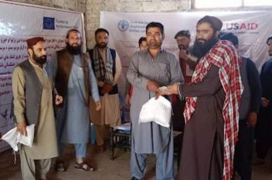 بیش از ۶۶ میلیون افغانی کمک نقدی سازمان ملل برای یک هزار دهقان در ننگرهار توزیع گردید