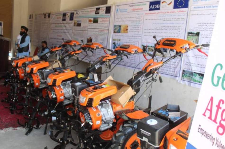 WFP Provides Six Agricultural Unions with Machineries