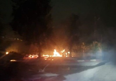 آتش سوزی در اراضی اشغالی/ یک پایگاه نظامی ارتش رژیم صهیونیستی طعمه حریق شد