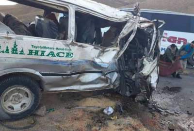 حادثه ترافیکی در ولایت بامیان ۱۴ زخمی برجای گذاشت