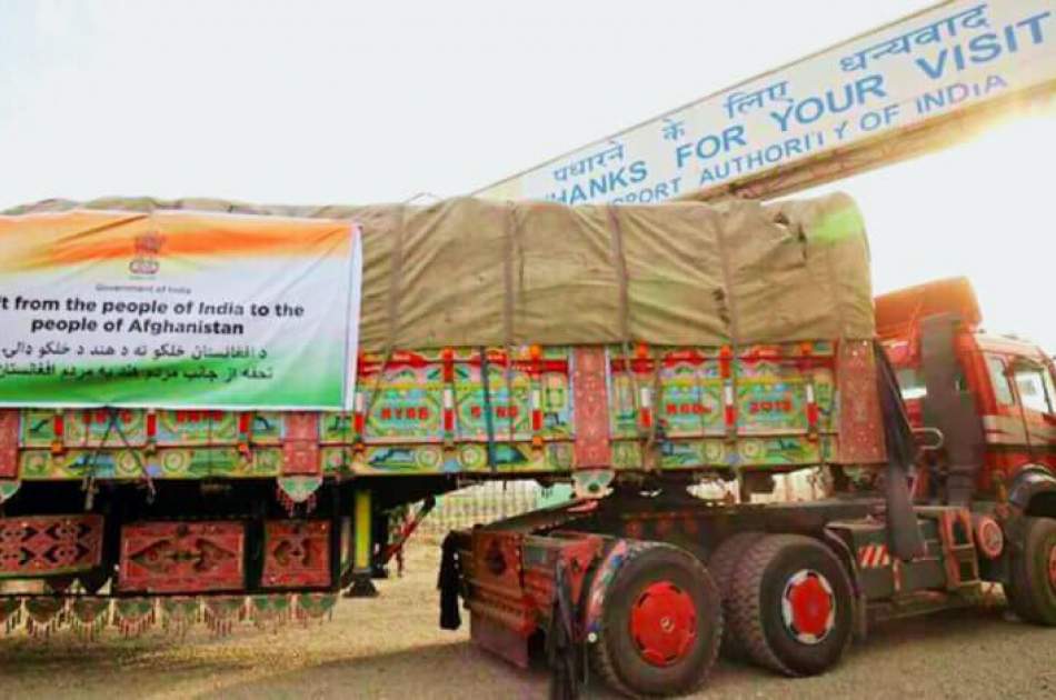 هند ۲۰ هزار تن گندم به افغانستان ارسال می‌کند