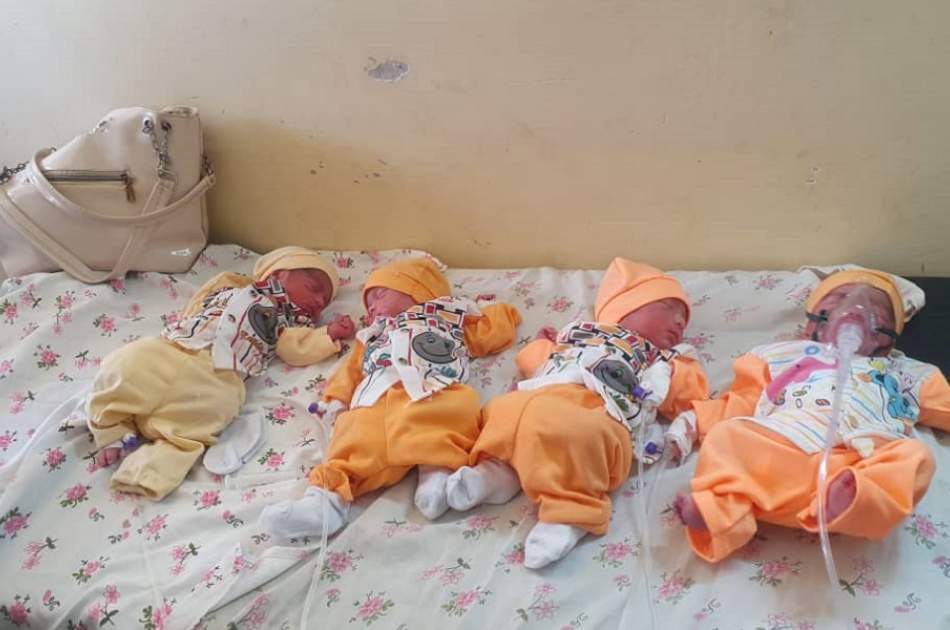 تولد نوزادان چهارقلو از مادر ۱۹ ساله در فراه