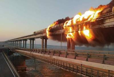 حمله موشکی اوکراین به «پل» کریمه