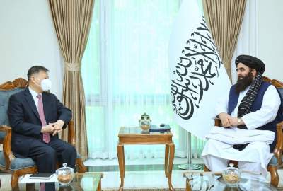 Acting FM Muttaqi Meets Chinese ambassador to Kabul