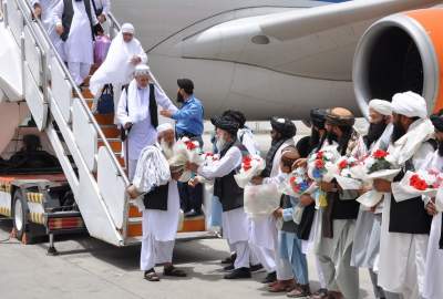 First post-hajj flight arrives in Kabul