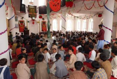 تصاویر/ برگزاری جشن عید سعید غدیر خم در مسجد سجادیه دی‌خدایداد شهر کابل  