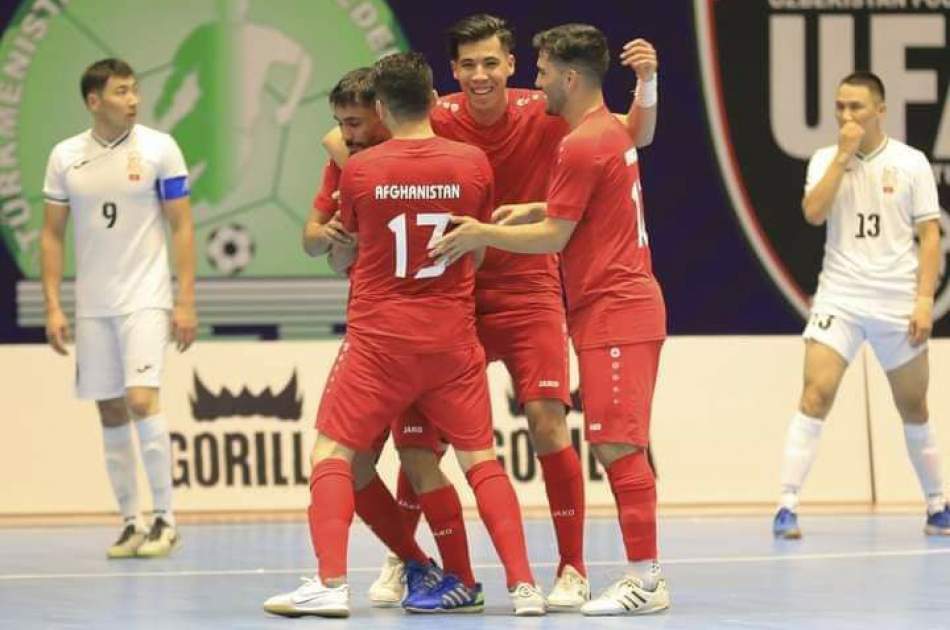The victory of Afghanistan national futsal team against Kyrgyzstan