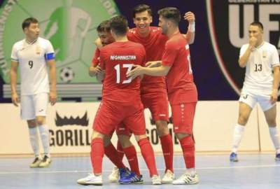 The victory of Afghanistan national futsal team against Kyrgyzstan