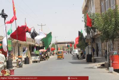 Photo reportage/ Muharram days and raising of mourning flags in Herat city  