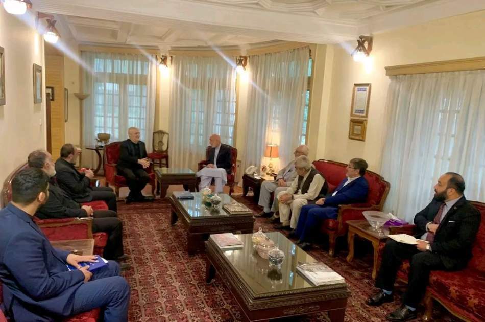 Former Afghan President Hamid Karzai met with the Iranian ambassador in Kabul
