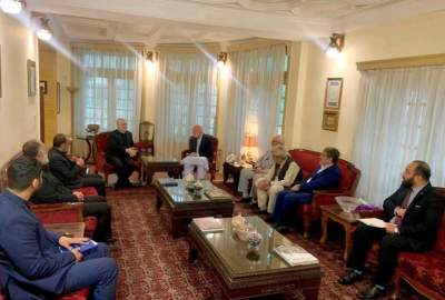 Former Afghan President Hamid Karzai met with the Iranian ambassador in Kabul