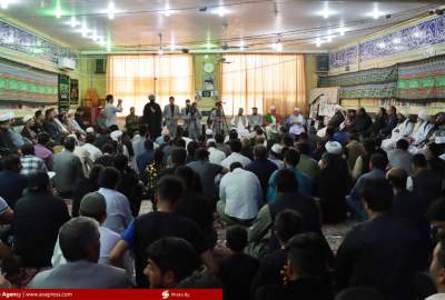 تصاویر/مراسم سوگواری ظهر عاشورای حسینی با حضور علما و شخصیت های اهل تشیع و اهل تسنن در مسجد ابولفضلی مشهد مقدس  