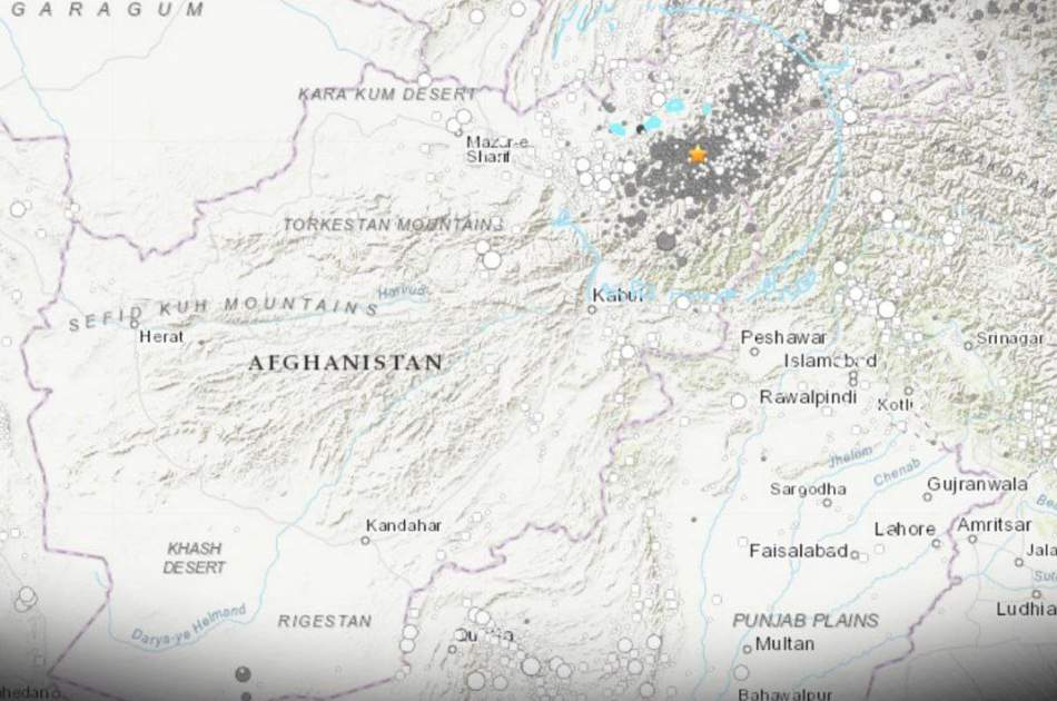 زمین‌لرزه‌ای با قدرت 5.3 درجه ریشتر بار دیگر نقاطی از افغانستان را لرزاند