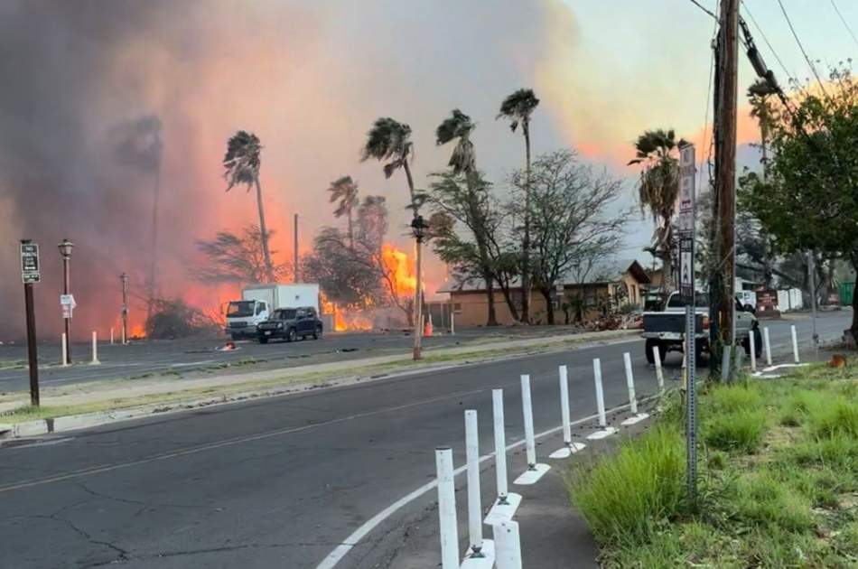 ادامه آتش‌سوزی‌ در ایالت هاوایی امریکا؛ شمار کشته‌ها از ۳۶ نفر گذشته است