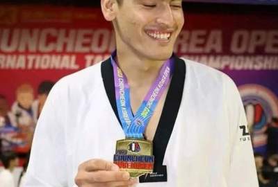 Winning the first medal in the history of Afghanistan in the international Taekwondo competitions in Korea