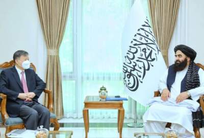 Amir Khan Muttaqi Meets Chinese Envoy to Kabul