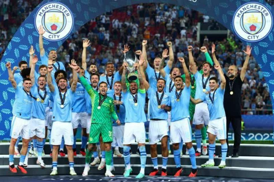 Manchester City won the European Super Cup for the first time