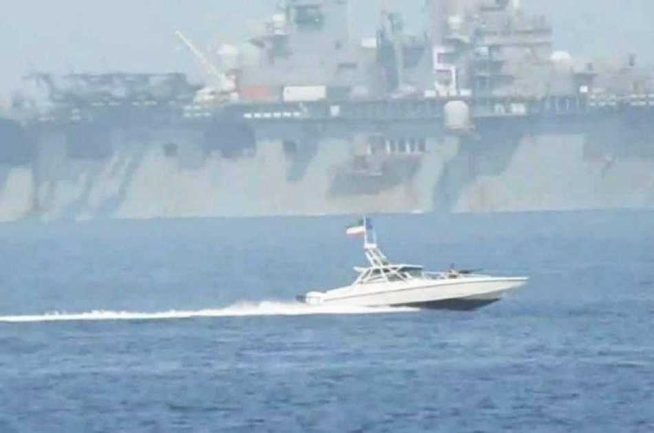 سپاه پاسداران ایران یک کشتی جنگی امریکا در تنگه هرمز را رهگیری کرده است
