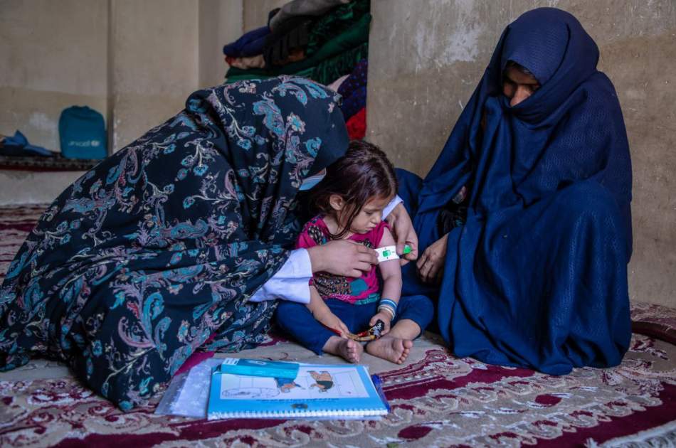 یونیسف: بیش از 1.3 میلیون کودک در افغانستان از نظر سوء‌تغذیه معاینه شده‌اند