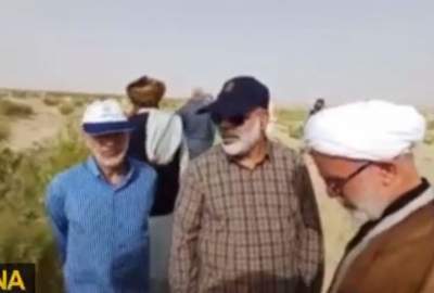 ویدئو/ وقتی هیئت ایرانی با بستر خشک رودخانه هلمند در افغانستان مواجه می‌شود!