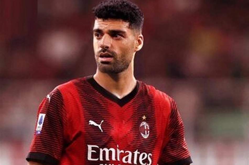 Iranian national player "Mehdi Tarimi" joined the Milan football team