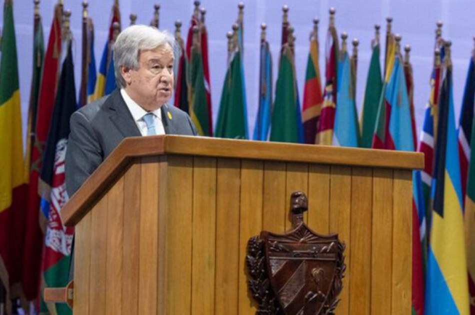 Guterres announced that 70% of the people of Afghanistan need humanitarian aid
