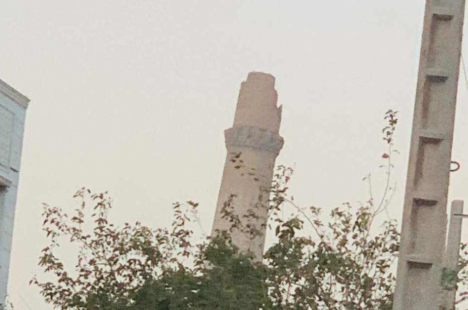 The collapse of a part of the minarets and Akhtaruddin Castle due to the earthquake in Herat