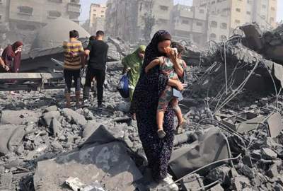 شهادت 51 فلسطینی تنها در یک ساعت در نتیجه حملات وحشیانه ارتش رژیم صهیونیستی به نوار غزه