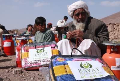 Bayat Foundation distributes relief packages to quake-hit People in Herat