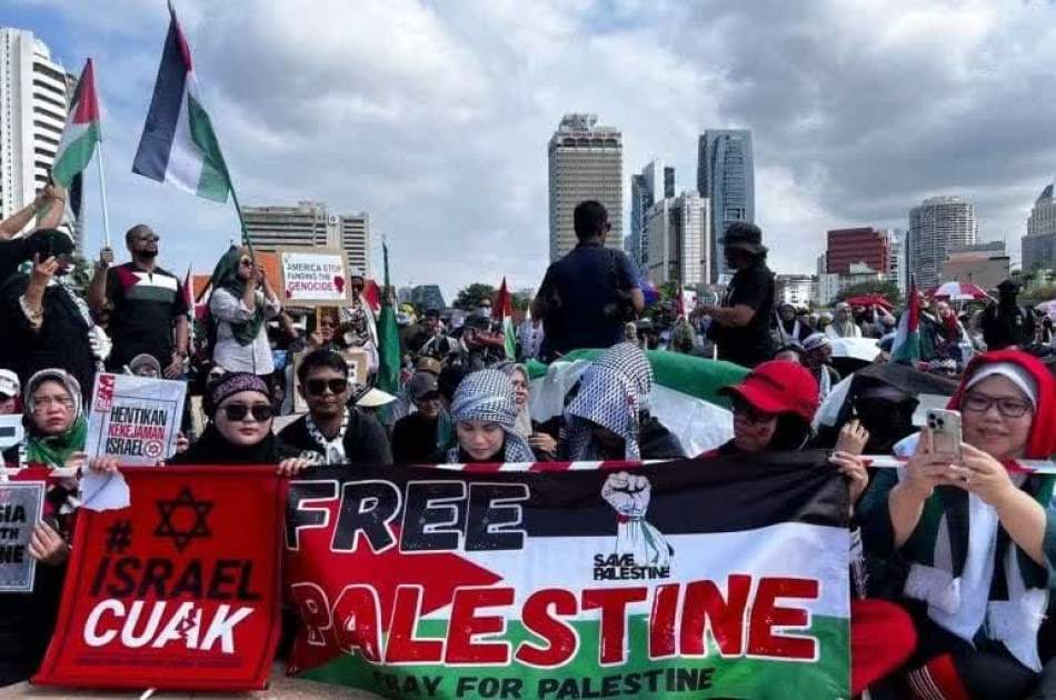 Thousands rally in Malaysia’s capital in support of Palestinians