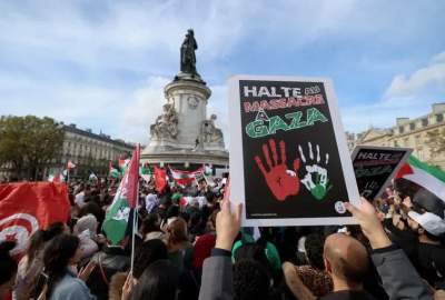 Huge turnout at first authorized pro-palestinian rally in Paris