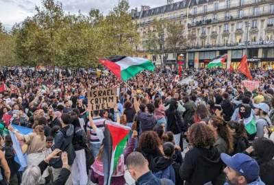 مسئولان فرانسه تظاهرات حامیان فلسطین را در پاریس ممنوع می‌کند