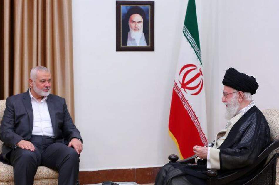 دیدار اسماعیل هنیه رئیس دفتر سیاسی حماس با رهبر انقلاب اسلامی